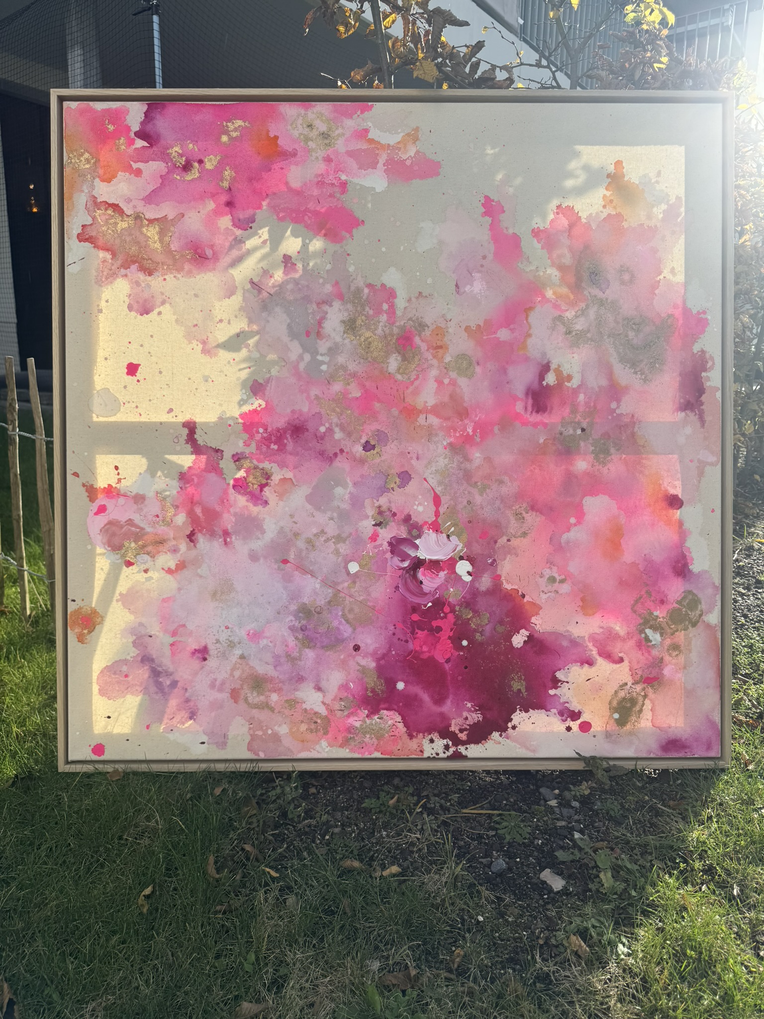 Pure Serie, 2025, Acryl und Gold auf roher Baumwollleinwand, Ansicht 19